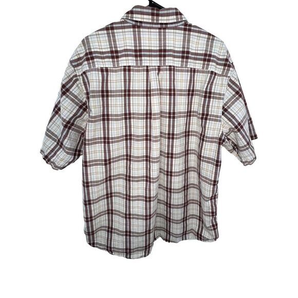 Men’s Carhartt Plaid Short Sleeve Button Up Shirt - Picture 5 of 5